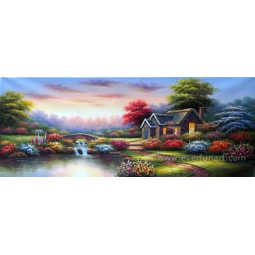 Garden Beautiful Landscape Oil Painting China Home Decor Wholesale (ERL-066)